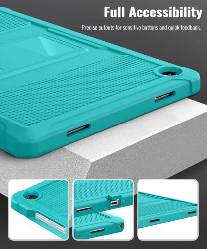 Image of MoKo Shockproof Case Fit Samsung Galaxy Tab A11+ Plus / A9+ 11 Inch | with Screen Protector, Heavy Duty Shockproof Protective Case, Bondi Blue