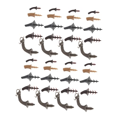 Operitacx Halloween Pumpkin Stems 40pcs Simulated Pumpkin Handle Halloween Plastic Supplies Fake Pumpkin Stems