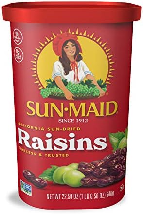 Sun-Maid Natural California Raisins, Whole Fruit, Non-GMO, Kosher, 22.58 oz (Pack of 2)