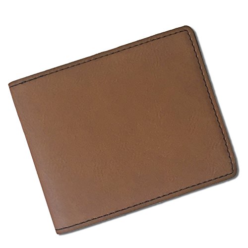 Skunkwerkz Faux Leather Wallet, Farm Tractor, Personalized Engraving Included (Dark Brown) #TOP3