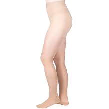Allegro 20-30mmHg Premium Sheer Compression Pantyhose for Office, Work, Comfortable Support Garments for Women