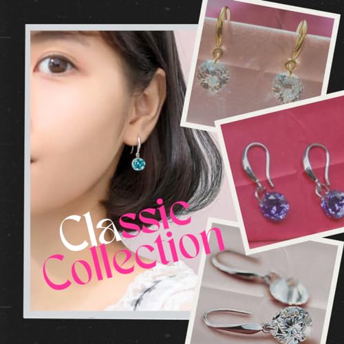 Image of Nilu's Collection Enchanting Light Weight Cubic Zircon Crystal Drop Earrings for Women and Girls, for Daily Use, Office Use