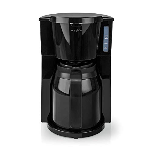 NEDIS KACM250EBK Coffee Maker | Maximum capacity: 1.0 l | 8 | Keep warm feature | Clock function | Black