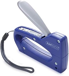 Rapesco 0952 T8-Mini Staple Tacker (Formerly Mini Duo) with 300 Staples, Uses Staples 13 and 53/4-8 mm - Blue