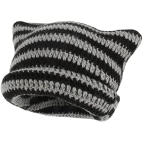 Ponitrack Crochet Hats for Women Cat Beanie Cover