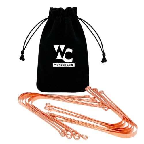 Image of Wonder Care - 12 pack 100% Copper Tongue Scrapper /cleaner Ayurvedic for Optimal Oral Hygiene