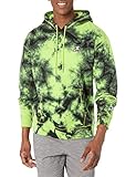 Champion Men's Hoodie, Galaxy Dye Lively Lime, X-Large