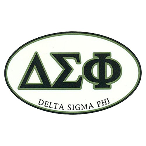 Delta Sigma Phi Euro Decal Oval Sticker