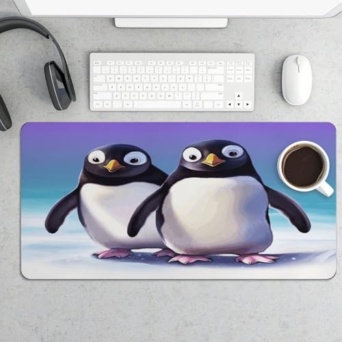 Cute Penguin4 Desk Mat Non-Slip Large Mouse Pad miniatura 5