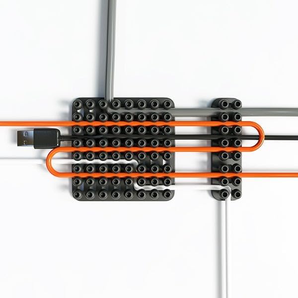 Miniatura 6 de Cablox - Adhesivo (paquete de 7, negro)