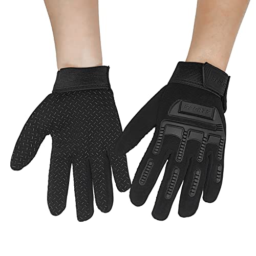 Long Keeper Guantes Ciclismo Niño - Guantes de Deporte Bicicleta Motocross Dedo Complete Antideslizantes para Infantil Niño y Niña MTB BMX Carretera Montaña Patinete