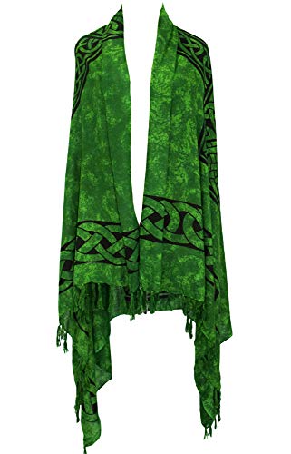1WS Womens Celtic Cross Plus Size Scarf - in your choice of colors