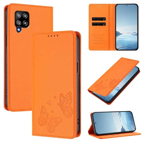 �X�}�z�P�[�X �Ή��@�� for Samsung Galaxy A42 5G / M42�yRFID�u���b�N�z�y�J�[�h�z���_�[�t�����z �}�O�l�b�g�J�� �X�^���h�@�\�t���zLakeBlue