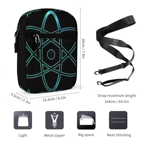Physical Atom Stars Sky Spaces Women's Cute Small Mini Crossbody Bag Top Zip Sling Square Shoulder Bags2