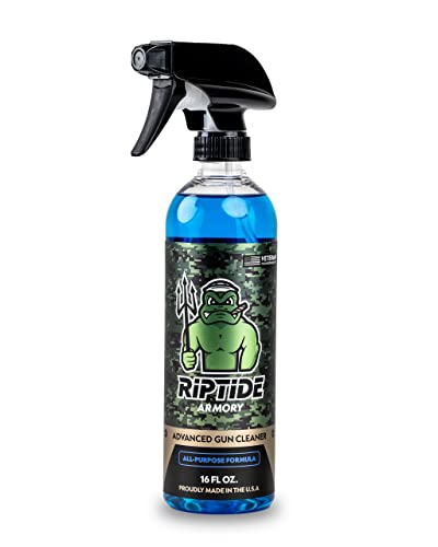 Riptide Armory Advanced Gun Cleaner 16oz - All Purpose Gun Cleaner Targets Carbon Deposits, Metals & Residue - Effective on All Surfaces & Finishes - Veteran Owned & Formulated by US Navy Seal