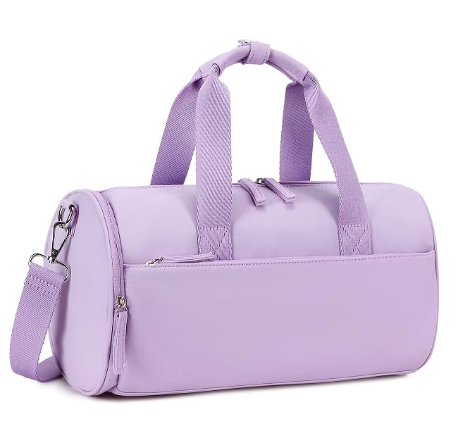 BTOOP Mini Gym Bag for Women Girls 12'' Cute Small Duffle Bag Workout Sport Bags for Dance,Fitness,Yoga (B-Purple)2