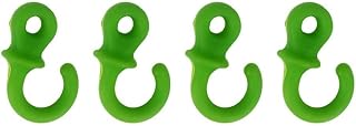 Juego de 48 amortiguadores de gancho para lazos compuestos, reduce considerablemente el ruido y los golpes (4 unidades, verde)