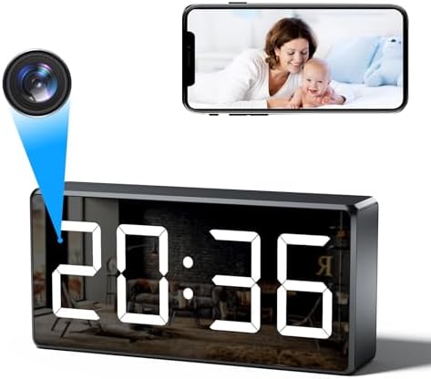 YINKO 4K HD Cámara espía oculta Reloj WiFi Cámaras de vigilancia ...