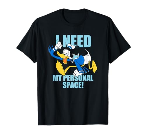 T-shirt Donald Duck homme Mickey and Friends vêtement col rond noir taille S au XXL