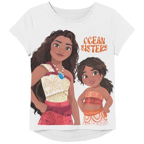 Image of Disney Girls' Disney's Moana 2 Short Sleeve T-Shirt - Moana, Simea, Maui - Girls Sizes 2-16