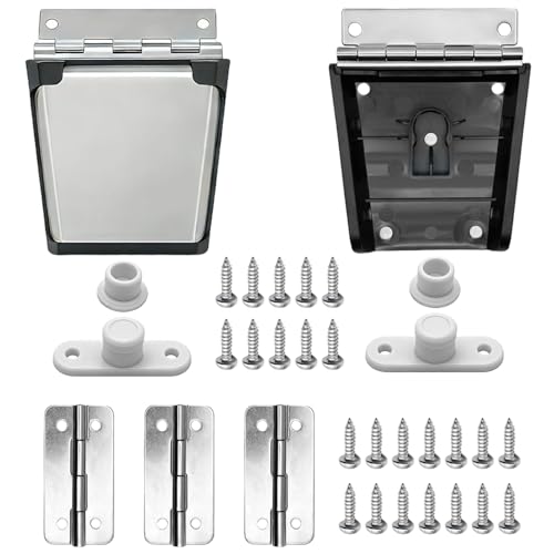 Saioagi Cooler Hinges & Latch Replacement Kit for Igloo - Stainless Steel & ABS Parts with High-Strength Screws Fits 25-165 Quart Ice Chests