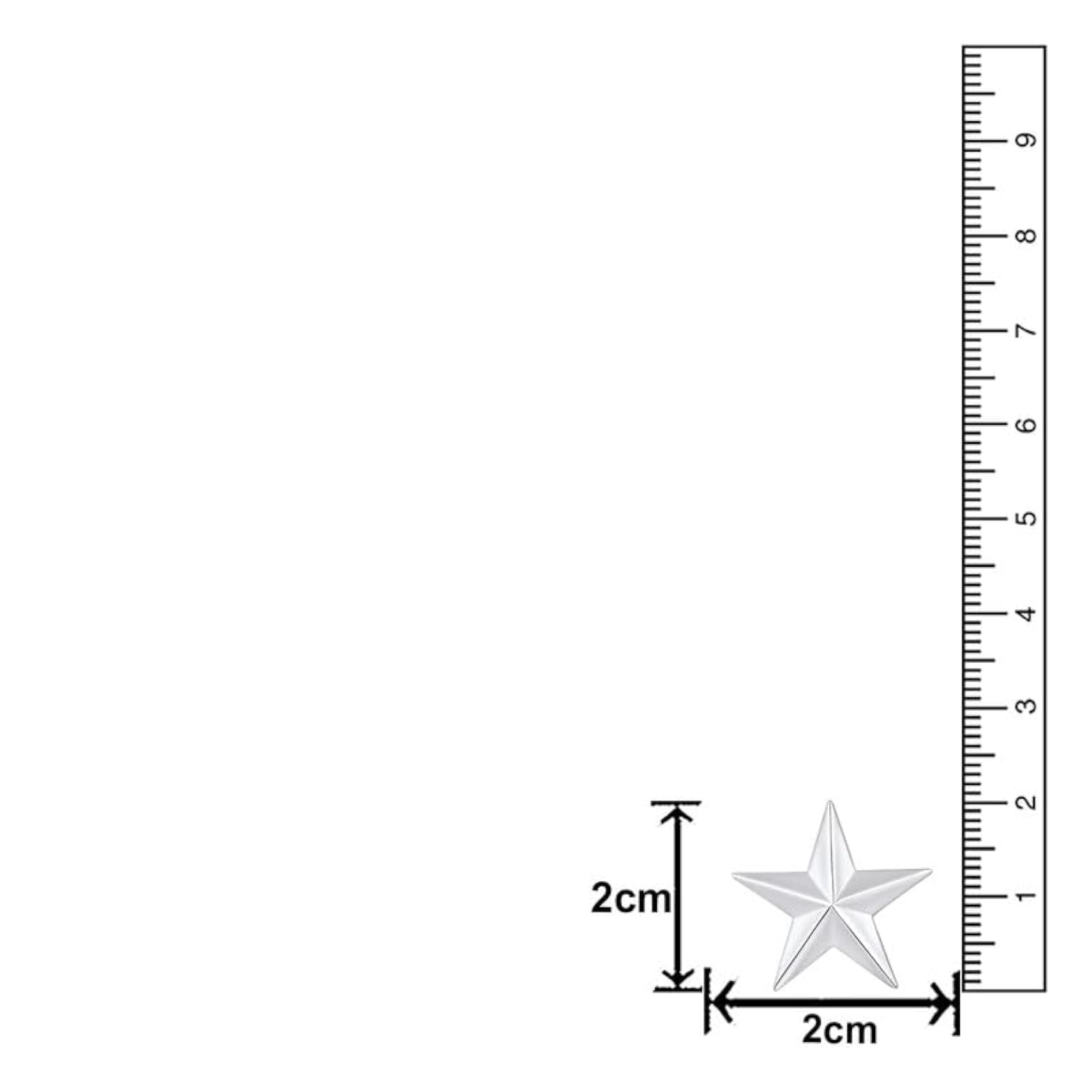 Rhodium Plated 3 Star Lapel Pins Badges