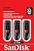 SanDisk 32GB 3-Pack Cruzer Glide USB 2.0 Flash Drive (3x32GB) - SDCZ60-032G-G46T, Black