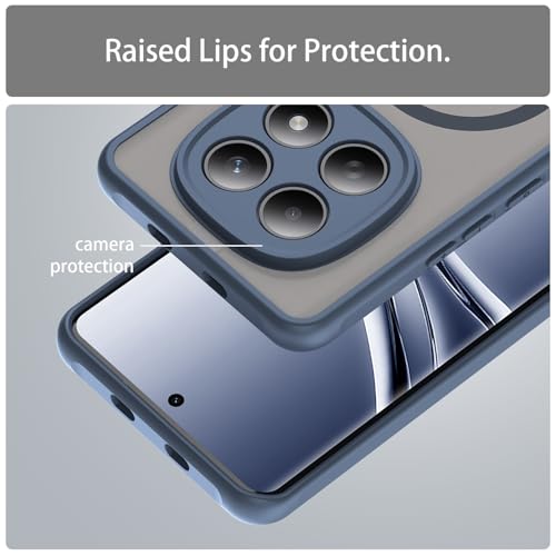 Image of Compatible with REDMI Redmi Note 15 5G Case Cover,Compatible with MagSafe,Anti-Fall,Compatible with Xiaomi Redmi Note 15 4G 2510DRA23E 2510DRA23G Cell Protective Phone Case Blue