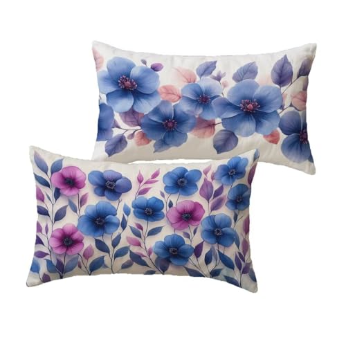 Coussin de jardin violet 30x60 cm imperméable et déperlant - 2