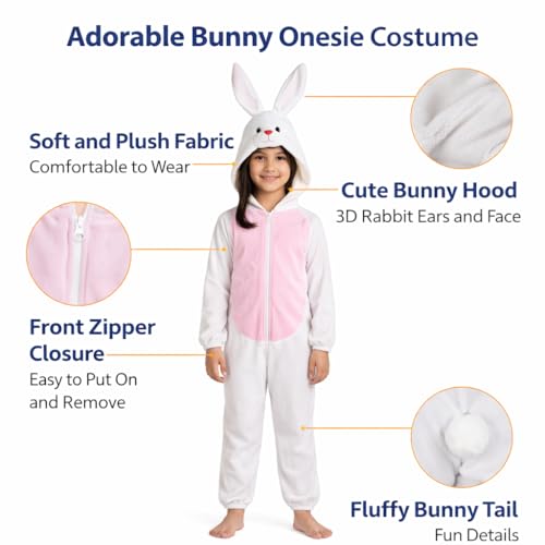 Image of Raj Costume Animal Fancy Dress Costume for Boys & Girls | Hooded Full Body Wildlife Zoo Animal Jumpsuit | Soft Costume for School Function, Fancy Dress, Halloween, Birthday, Cosplay & Role Play
