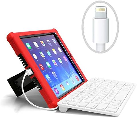 iPad Wired Keyboard, MFI Certified, Made for K-12 Schools State standardized Testing. Compatible with 2018 & 2017 iPad, 6th & 5th Generation, All iPad Airs and Pro Tablets