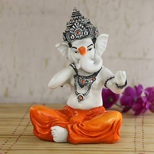 Image of eCraftIndia Lord Ganesha Singing Song Decorative Showpiece - 20 cm