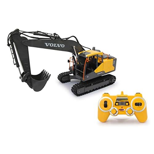 JAMARA 405055 - Bagger Volvo EC160E 2,4GHz - realistische Funktionen, jedes Gelenk einzeln steuerbar, realistische Sounds, 660 ° Turmdrehung, Auto-Standby-Modus