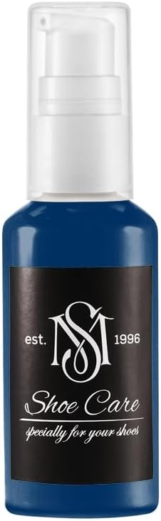 Nutritive Leather Spray - NCS S 6030-R80B Jet Black Ultramarine - Deep Conditioning & Shoe Color Restoration for Smooth Leather by MAVI STEP - 1.70 fl oz / 50 ml