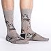 Good Luck Sock Men's Perching Owls Socks, Adult, Shoe Size 7-12