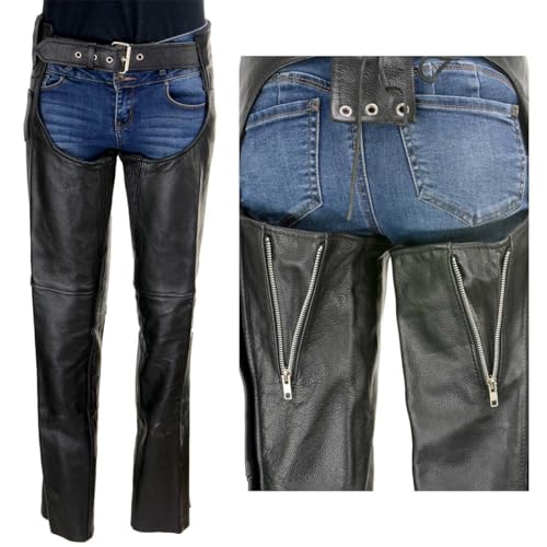 Xelement 48844 7553 Women'S Black 'Advanced Dual Comfort' Leather Chaps thumb #7