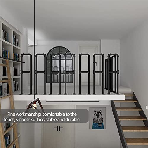 Rampe d'escalier extérieure pour 1 marche en métal noir mat 65 cm - 6