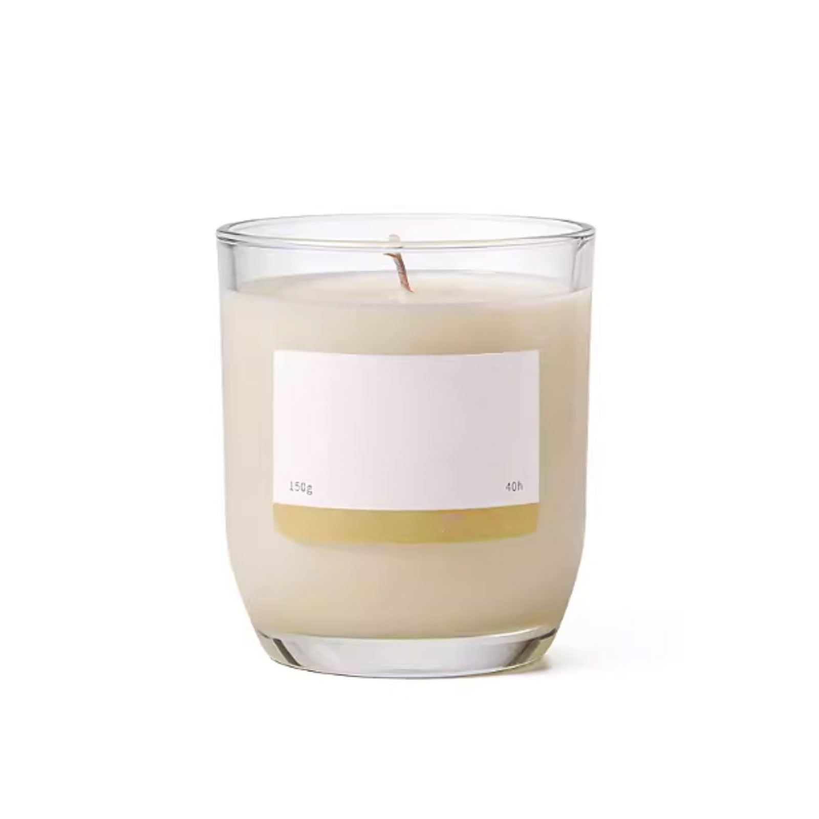 Compact Glass Candles Orange Blossom and Fig Modern Cylinder Aromatherapy Candle Reusable Scented Candle for Stress Relief Not pungent(Fig)