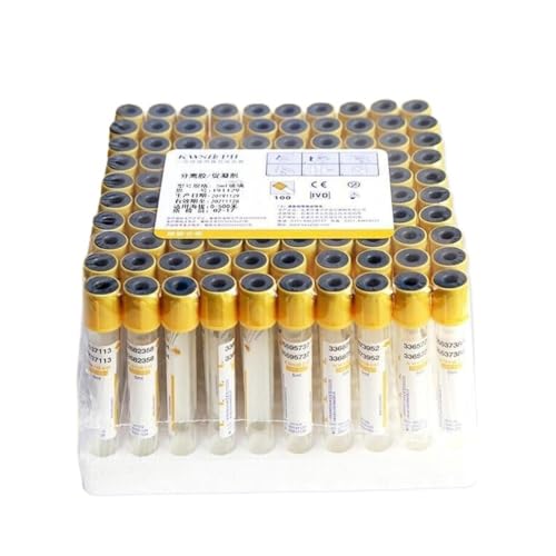 Tubos de vidrio de laboratorio para recolección de sangre y centrífuga, paquete de 100