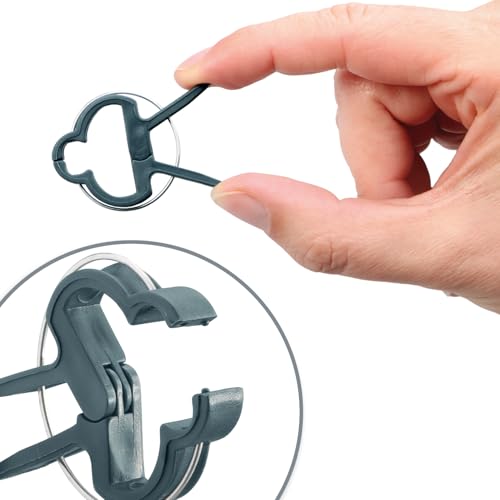 com-four® 60x Pflanzenklemmen klein - Rankhilfen zur Sicherung von Pflanzen - Pflanzenklammern für Planen - Rankkäfige für Tomaten - Rosenklammern - grüne Pflanzenclips (60 Stück - 4x2.5cm)