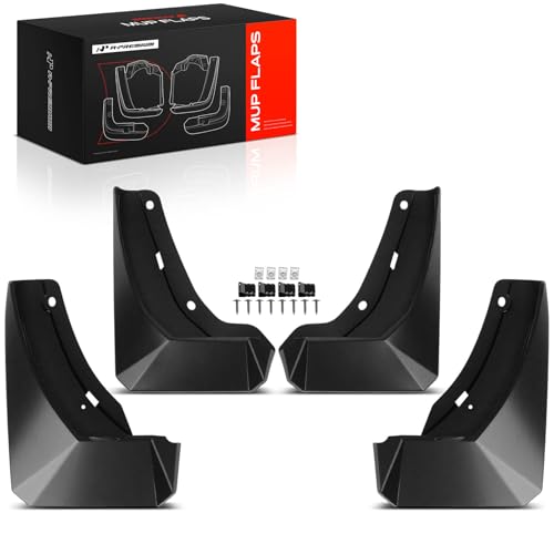 Image of A-Premium Mud Flaps Compatible with Hyundai | for Hyundai Santa Fe 2024 SUV, No Drilling Required Mud Guards with Accessories, Set of 4 Front and Rear