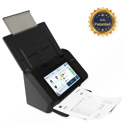 Raven Original Document Scanner - Huge Touchscreen, Color Duplex Feeder (ADF), Wireless Scanning to Cloud, WiFi, Ethernet, USB, Home or Office Desktop (2nd Gen)
