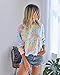PRETTYGARDEN Women’s Casual Tie Dye Print Hoodie Long Sleeve Loose Pullover Sweatshirt Color Block Tunic Tops (Blue, Medium)