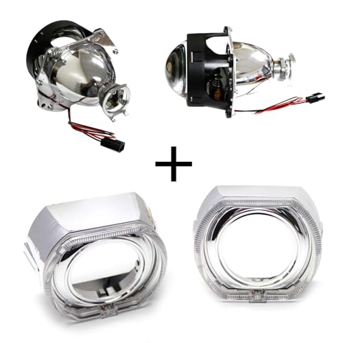 Lente proyector bi-xenón H1 3.0 pulgadas con halo DTM miniatura 2