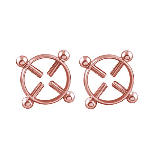 Preisvergleich Produktbild HEALLILY 2 stücke Brustwarzenklemmen Clip Bruststimulation Spielzeug Bachelorette für Party Favors Liefert Piercing Schmuck
