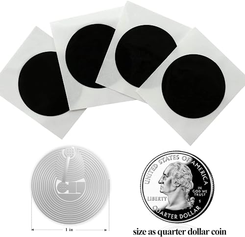 SANPOPO 100pcs NFC Tag, Black NFC 215 Tags Programmable NTAG215 Chip (25mm),Identification Badges - Image 2