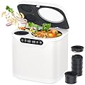 Cobuy 4L Electric Composter for Kitchen, Smart Indoor Countertop Compost Bin with Timer, Upgraded Grinding Blades, 2 Carbon Filters, Auto-Cleaning, Turn Food Waste into Natural Fertilizer
