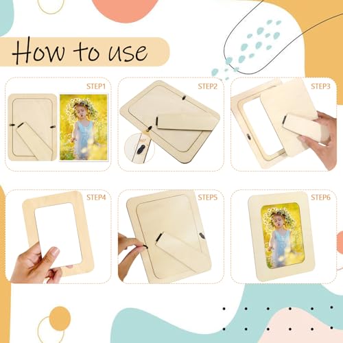 RYKOMO 30-Pack Unfinished Wood Picture Frames for Crafts #TOP17
