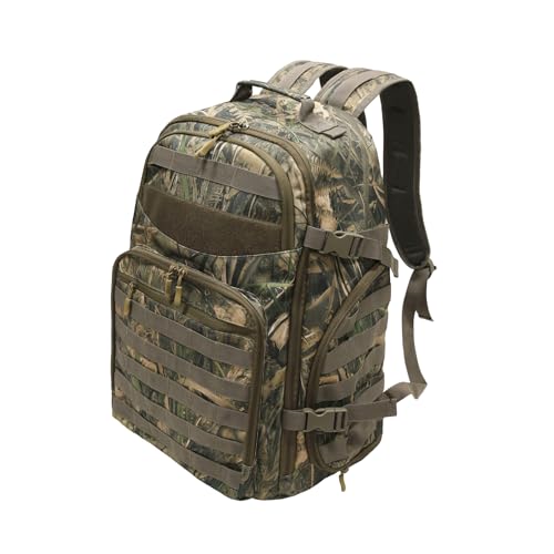 Military Tactical Backpack,Military Survival Molle Backpack,Army Molle Hiking Bag for Camping and Cycling (Aquatic Camouflage)