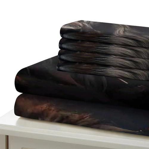 Housse de couette lion royal 3D, linge de lit de qualité supérieure - 7